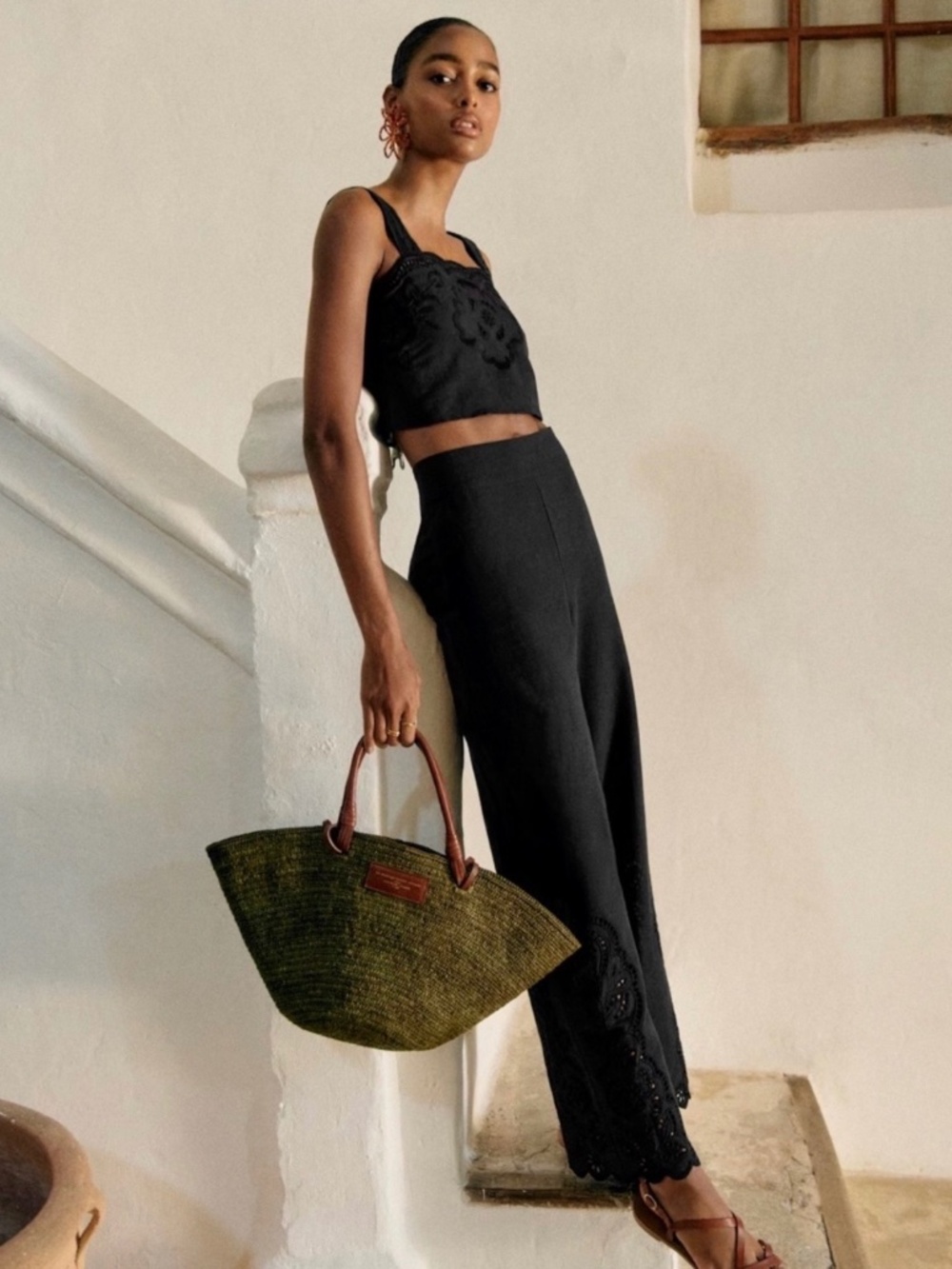 Sezane Fausto Trousers Black - Size 4